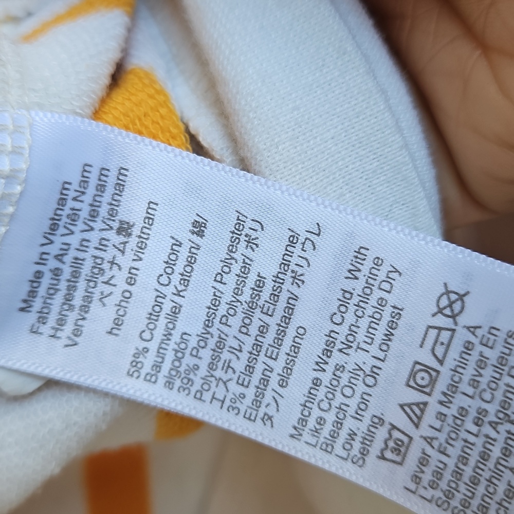 J. Crew Orange Striped Cotton Pullover Sweater - Picture 5 of 5
